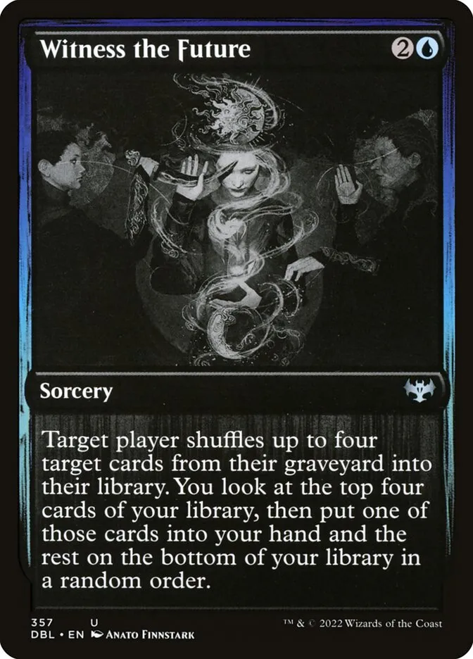 2022 Innistrad: Double Feature Witness the Future #357 uncommon card image