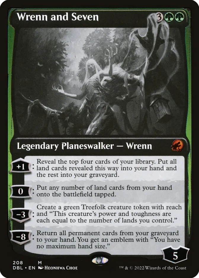 2022 Innistrad: Double Feature Wrenn and Seven #208 mythic card image