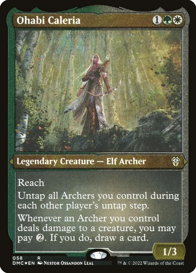 2022 Dominaria United Commander Ohabi Caleria #58 rare card image