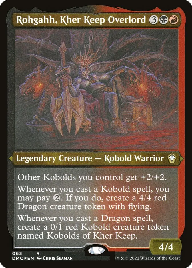 2022 Dominaria United Commander Rohgahh, Kher Keep Overlord #63 rare card image