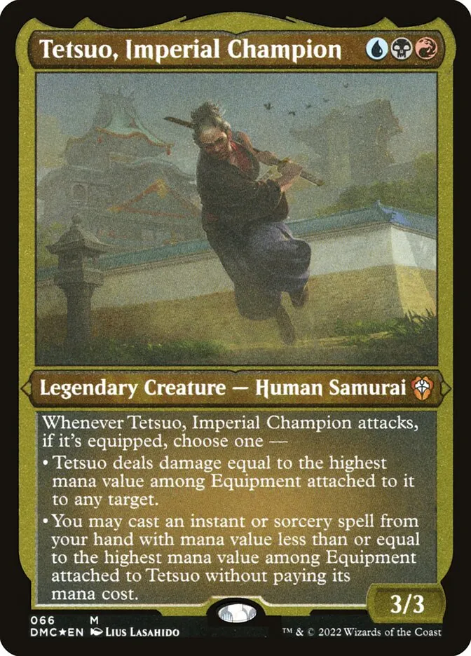 2022 Dominaria United Commander Tetsuo, Imperial Champion #66 mythic card image