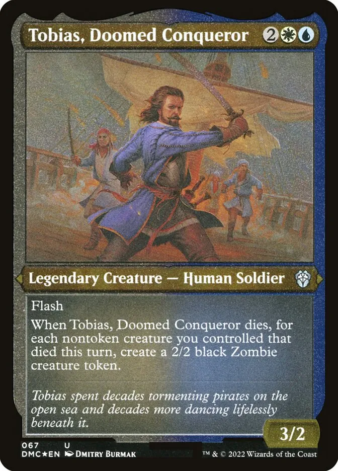 2022 Dominaria United Commander Tobias, Doomed Conqueror #67 uncommon card image