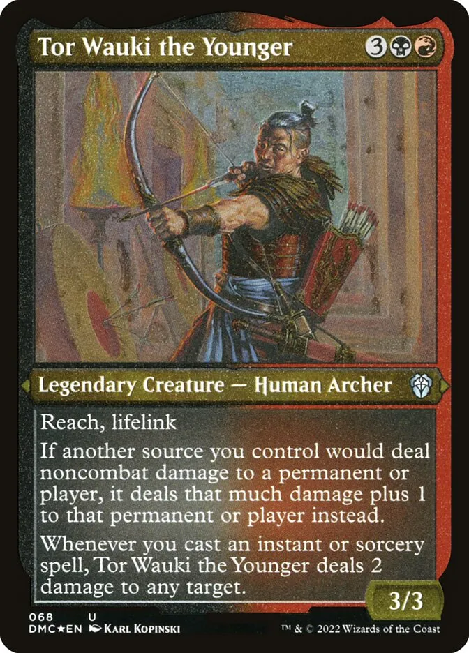 2022 Dominaria United Commander Tor Wauki the Younger #68 uncommon card image