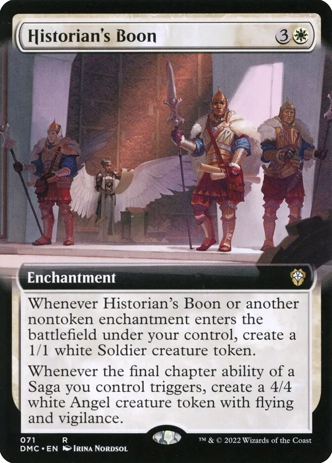 2022 Dominaria United Commander Historian's Boon #71 rare card image