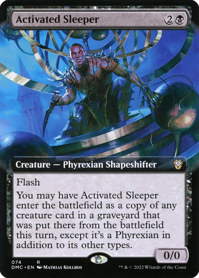 2022 Dominaria United Commander Activated Sleeper #74 rare card image