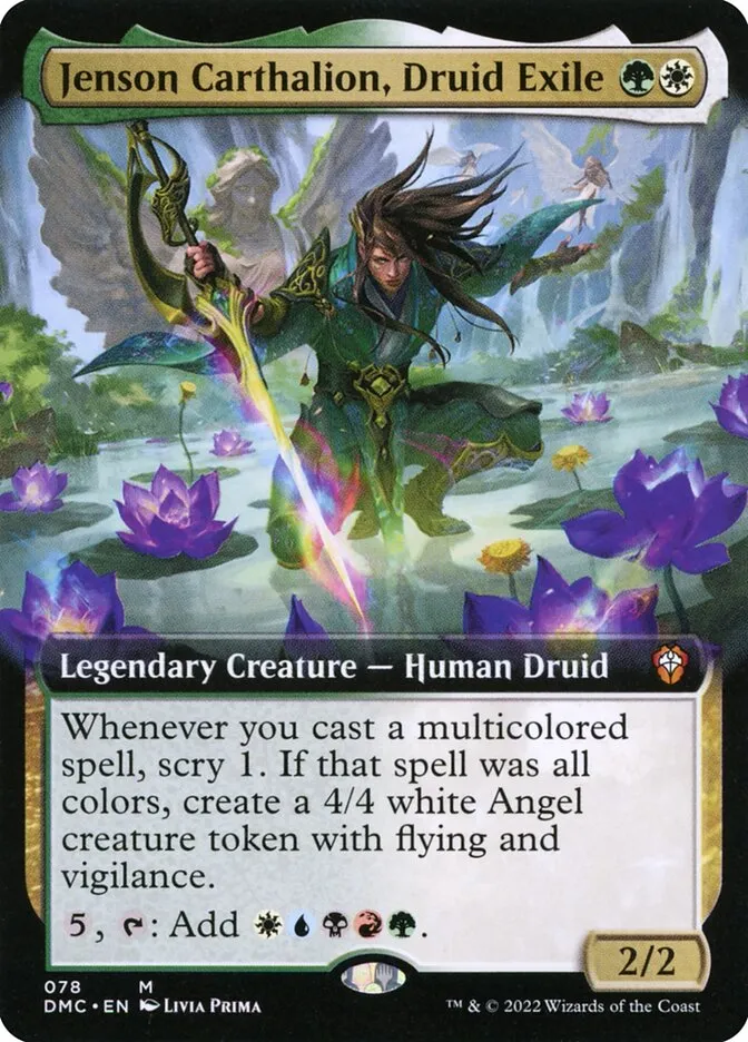 2022 Dominaria United Commander Jenson Carthalion, Druid Exile #78 mythic card image