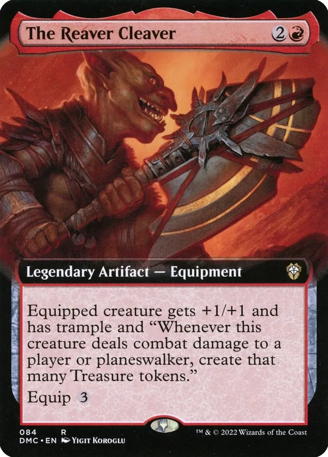 2022 Dominaria United Commander The Reaver Cleaver #84 rare card image