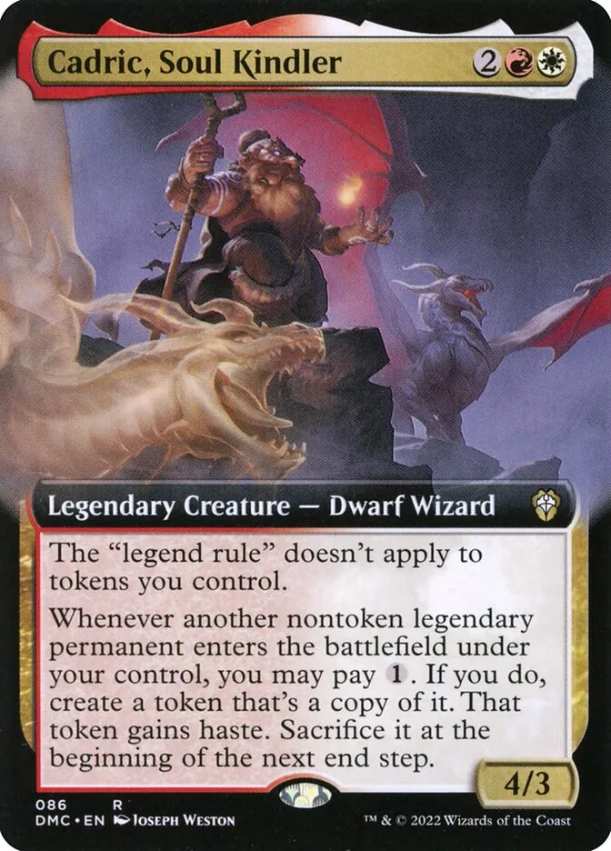 2022 Dominaria United Commander Cadric, Soul Kindler #86 rare card image