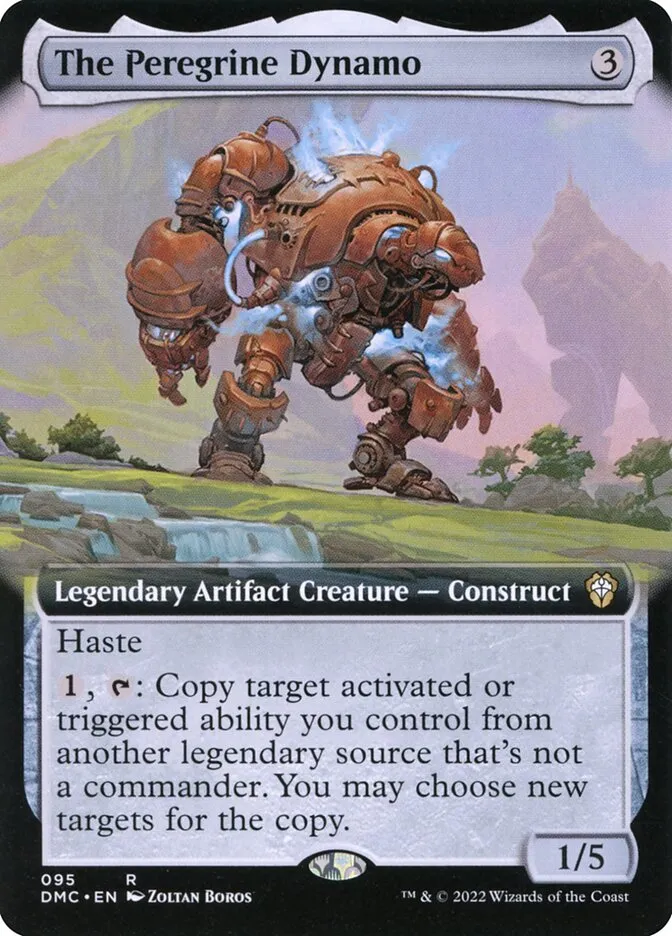2022 Dominaria United Commander The Peregrine Dynamo #95 rare card image