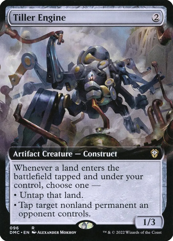 2022 Dominaria United Commander Tiller Engine rare #96 rare card image