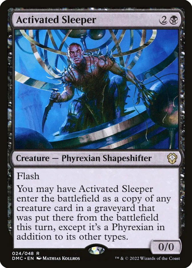 2022 Dominaria United Commander Activated Sleeper rare #24 rare card image