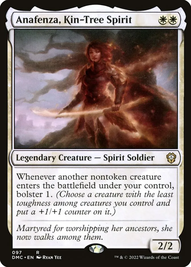 2022 Dominaria United Commander Anafenza, Kin-Tree Spirit #97 rare card image