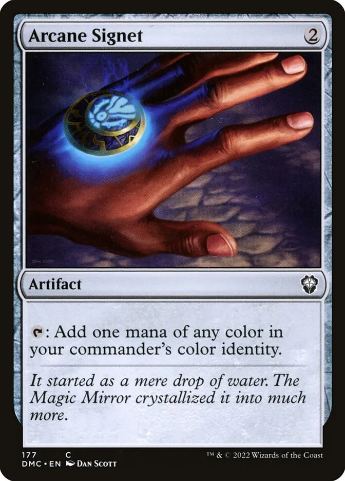 2022 Dominaria United Commander Arcane Signet #177 common card image