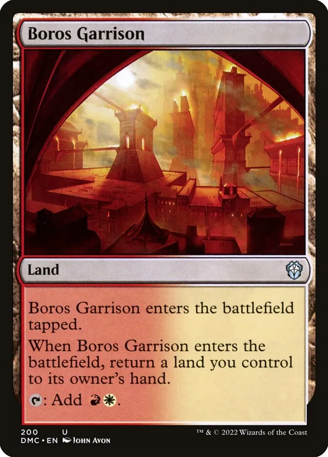 2022 Dominaria United Commander Boros Garrison #200 uncommon card image
