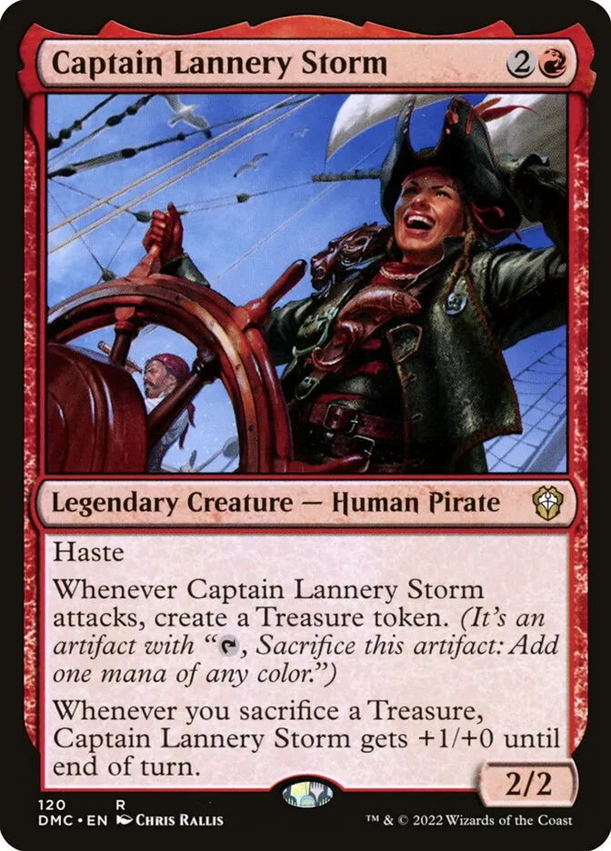 2022 Dominaria United Commander Captain Lannery Storm #120 rare card image