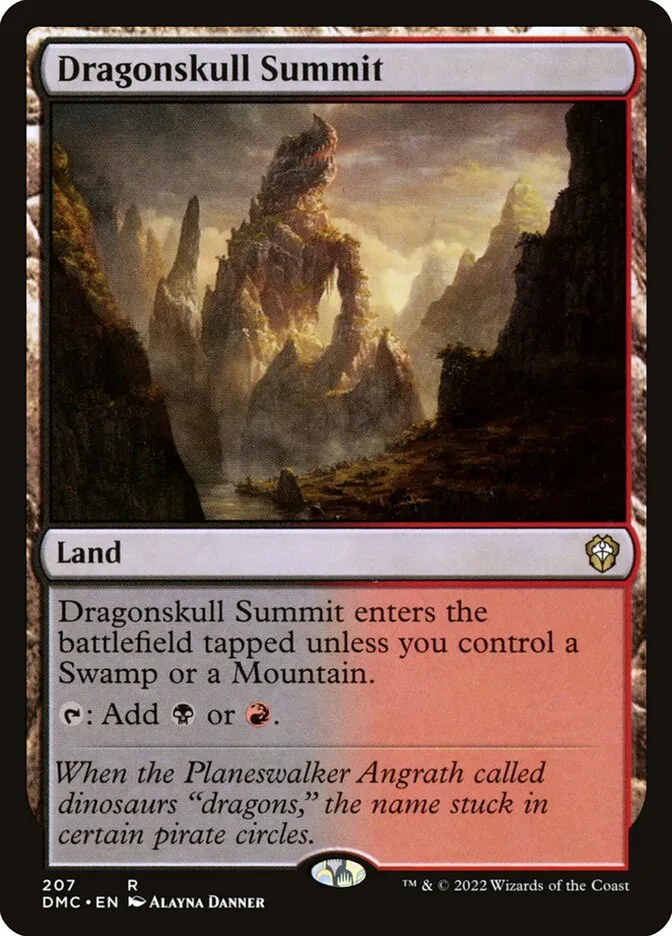 2022 Dominaria United Commander Dragonskull Summit #207 rare card image