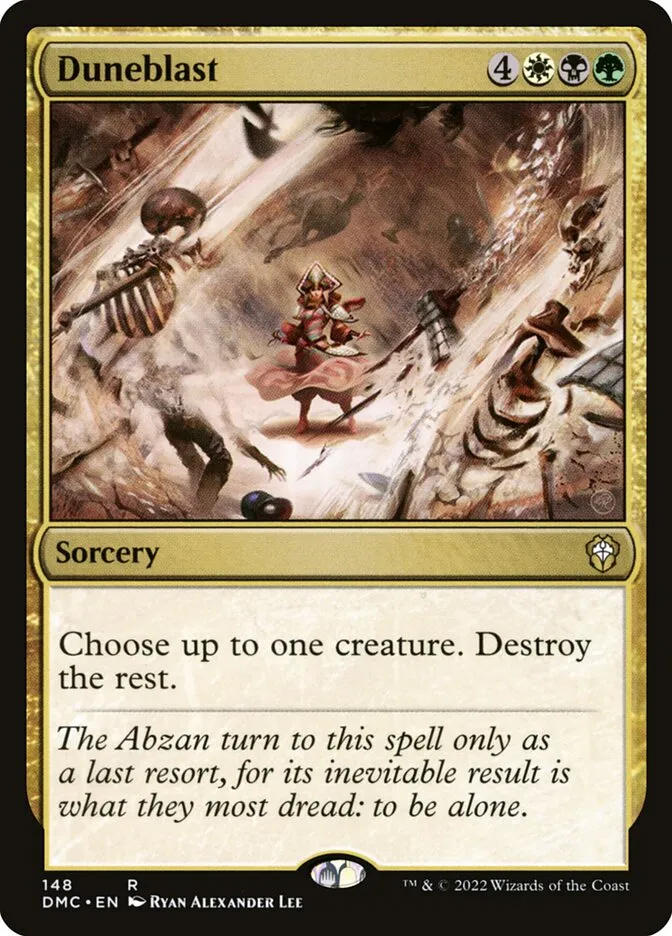 2022 Dominaria United Commander Duneblast #148 rare card image