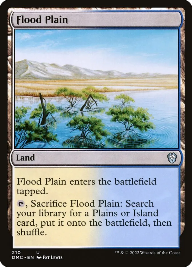 2022 Dominaria United Commander Flood Plain #210 uncommon card image
