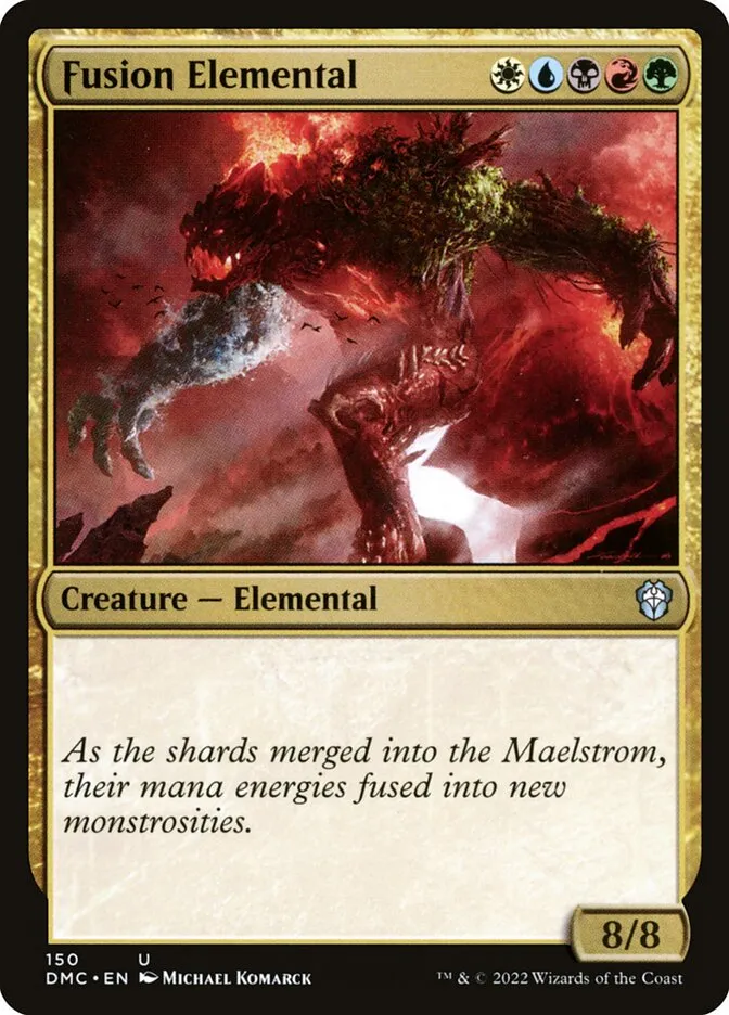 2022 Dominaria United Commander Fusion Elemental #150 uncommon card image