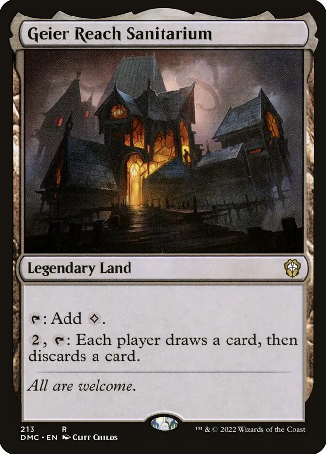 2022 Dominaria United Commander Geier Reach Sanitarium #213 rare card image