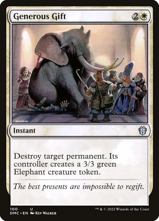 2022 Dominaria United Commander Generous Gift uncommon #100 uncommon card image