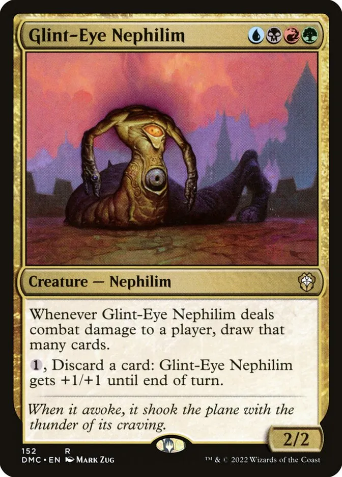 2022 Dominaria United Commander Glint-Eye Nephilim #152 rare card image