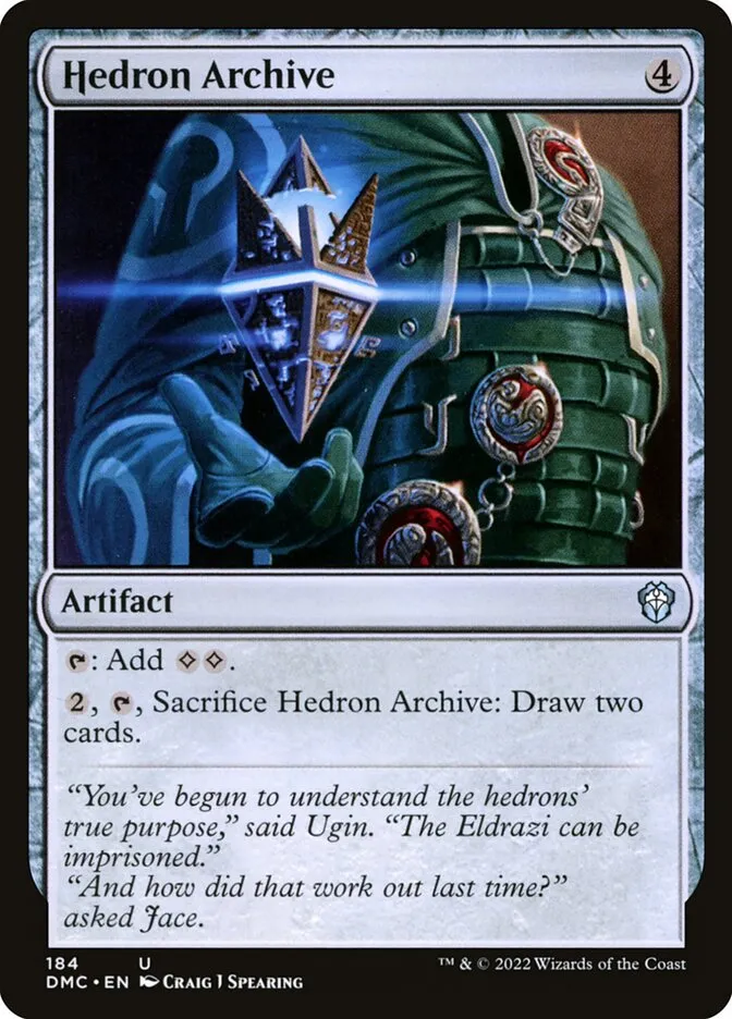 2022 Dominaria United Commander Hedron Archive #184 uncommon card image