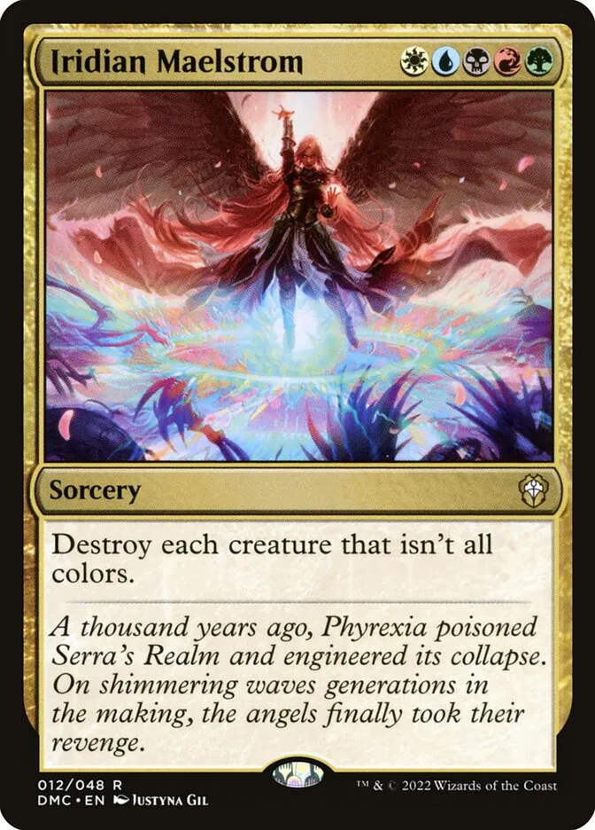 2022 Dominaria United Commander Iridian Maelstrom rare #12 rare card image