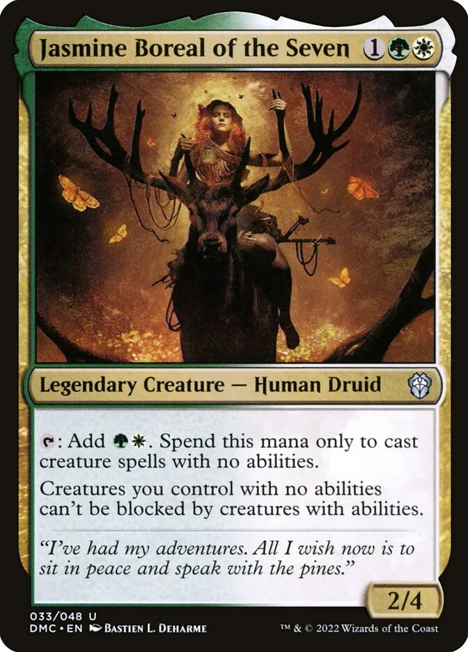 2022 Dominaria United Commander Jasmine Boreal of the Seven uncommon #33 uncommon card image
