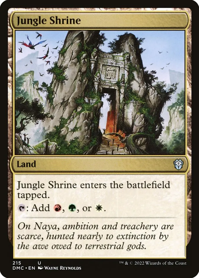 2022 Dominaria United Commander Jungle Shrine #215 uncommon card image