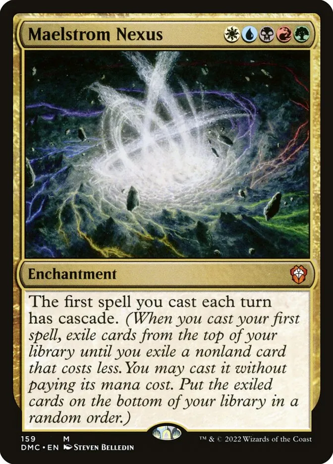 2022 Dominaria United Commander Maelstrom Nexus #159 mythic card image