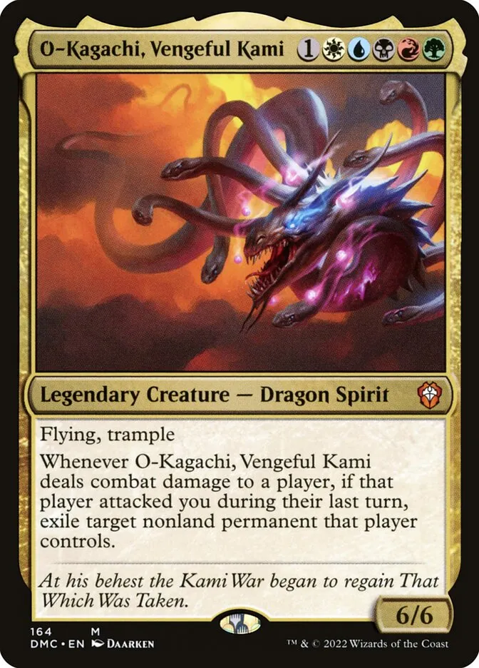 2022 Dominaria United Commander O-Kagachi, Vengeful Kami #164 mythic card image