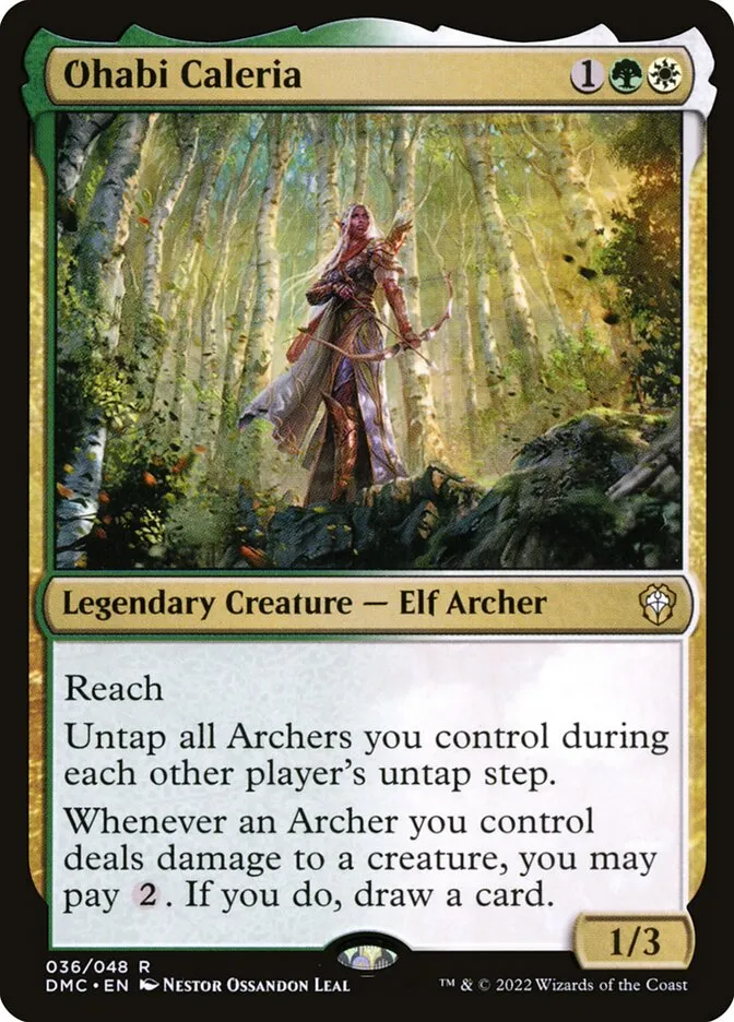 2022 Dominaria United Commander Ohabi Caleria rare #36 rare card image