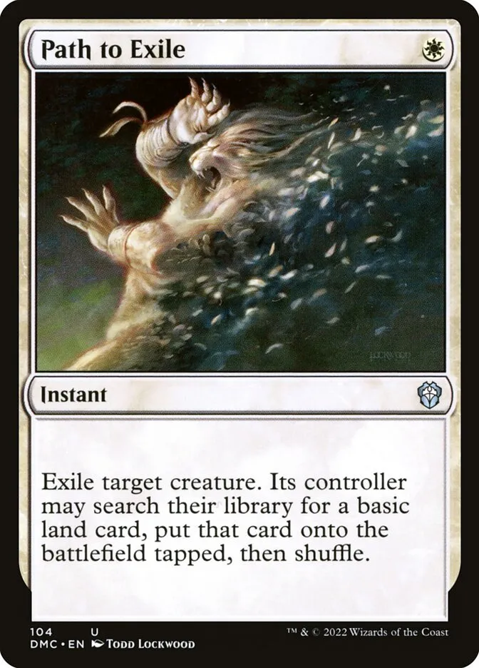2022 Dominaria United Commander Path to Exile uncommon #104 uncommon card image