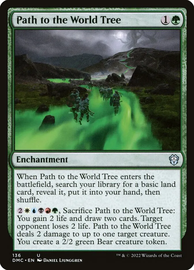 2022 Dominaria United Commander Path to the World Tree #136 uncommon card image