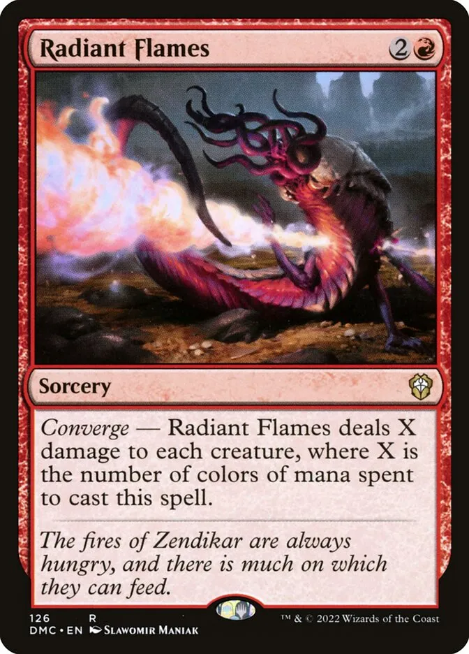 2022 Dominaria United Commander Radiant Flames #126 rare card image