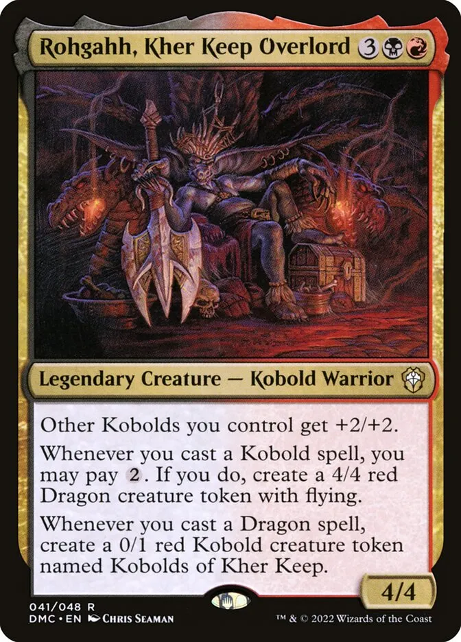 2022 Dominaria United Commander Rohgahh, Kher Keep Overlord rare #41 rare card image