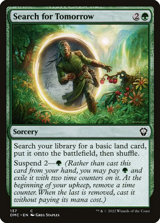 2022 Dominaria United Commander Search for Tomorrow #137 common card image