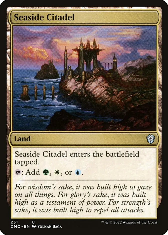 2022 Dominaria United Commander Seaside Citadel #231 uncommon card image