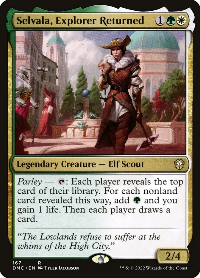2022 Dominaria United Commander Selvala, Explorer Returned #167 rare card image