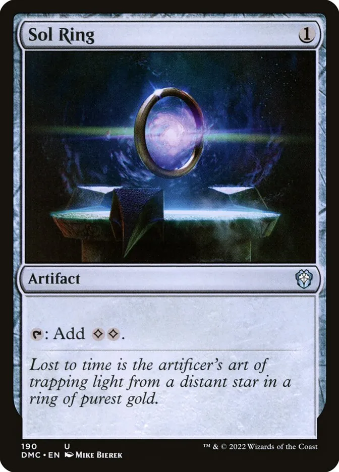 2022 Dominaria United Commander Sol Ring #190 uncommon card image