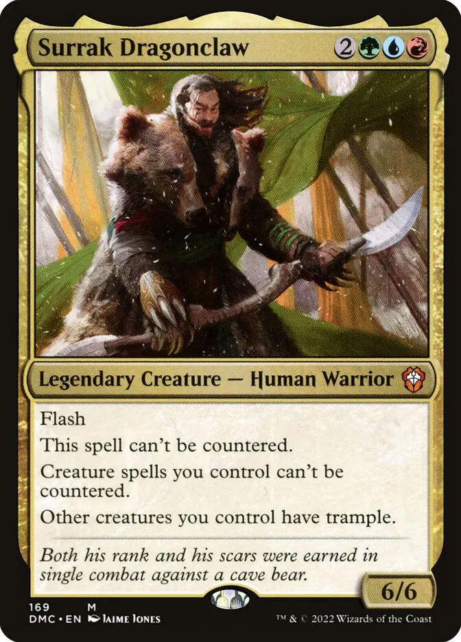 2022 Dominaria United Commander Surrak Dragonclaw #169 mythic card image