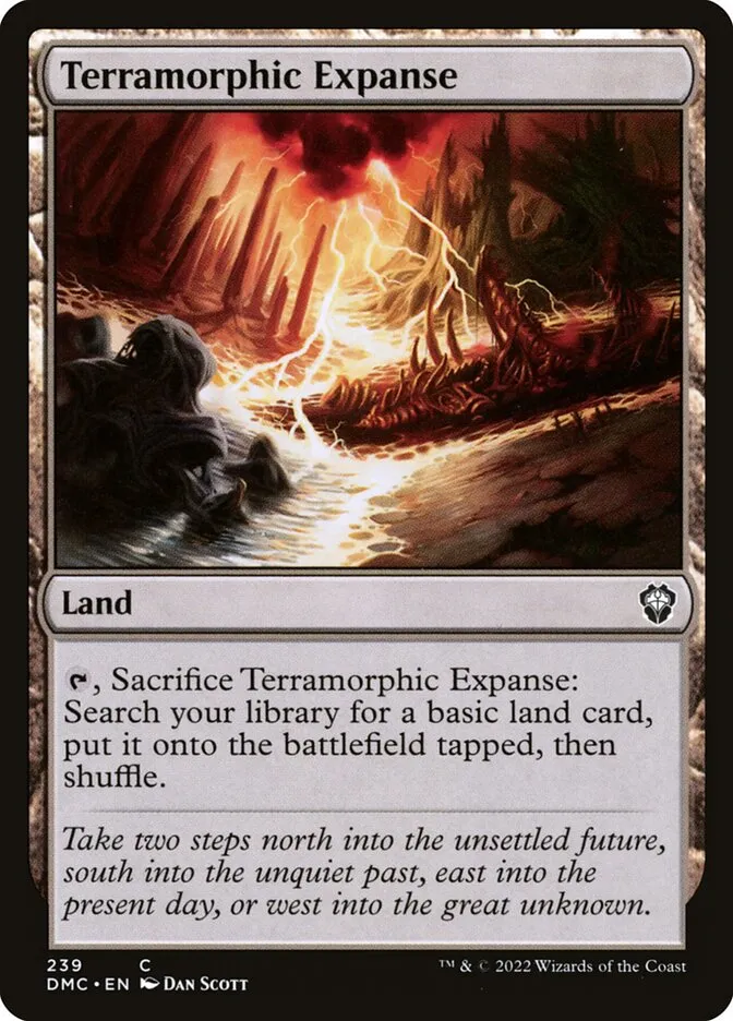 2022 Dominaria United Commander Terramorphic Expanse #239 common card image