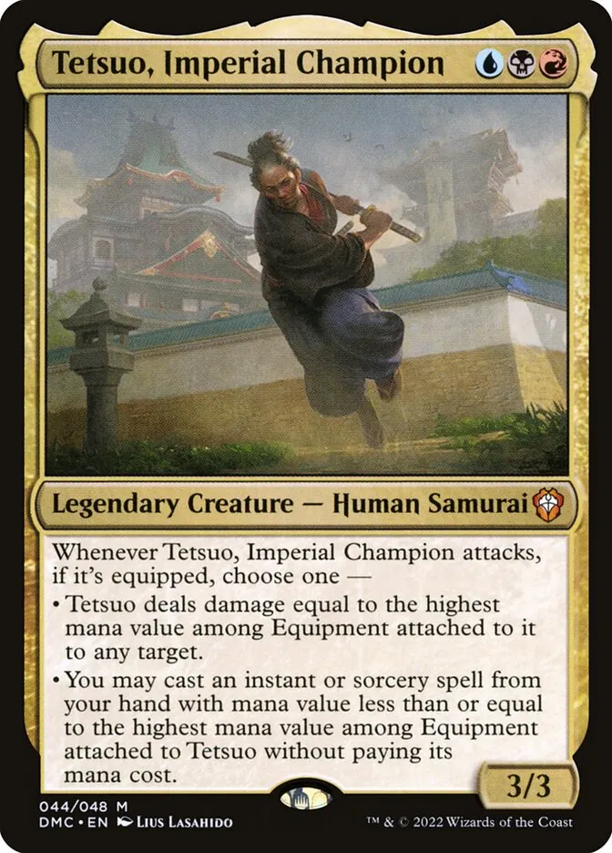 2022 Dominaria United Commander Tetsuo, Imperial Champion mythic #44 mythic card image