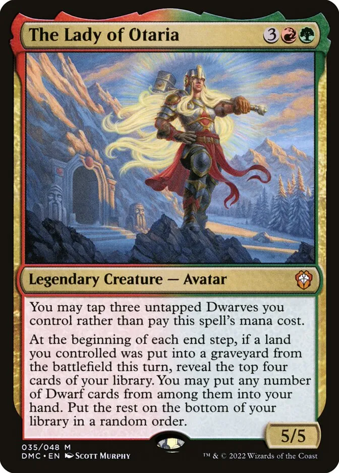 2022 Dominaria United Commander The Lady of Otaria mythic #35 mythic card image