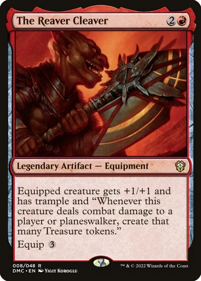 2022 Dominaria United Commander The Reaver Cleaver rare #8 rare card image