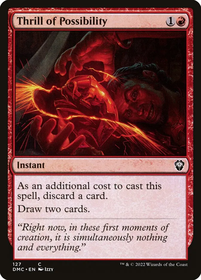 2022 Dominaria United Commander Thrill of Possibility #127 common card image
