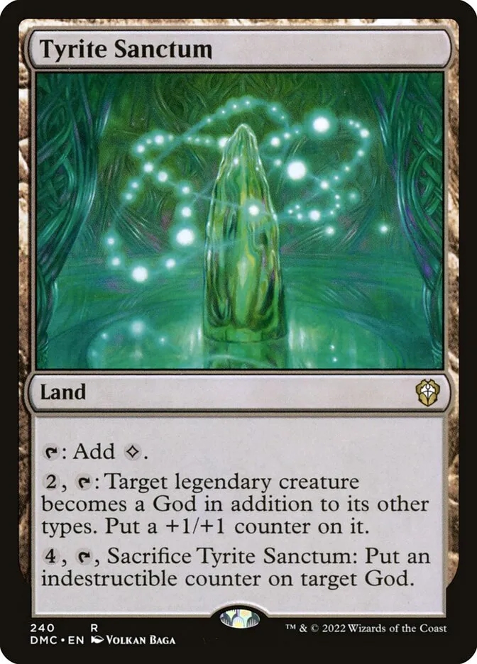 2022 Dominaria United Commander Tyrite Sanctum #240 rare card image