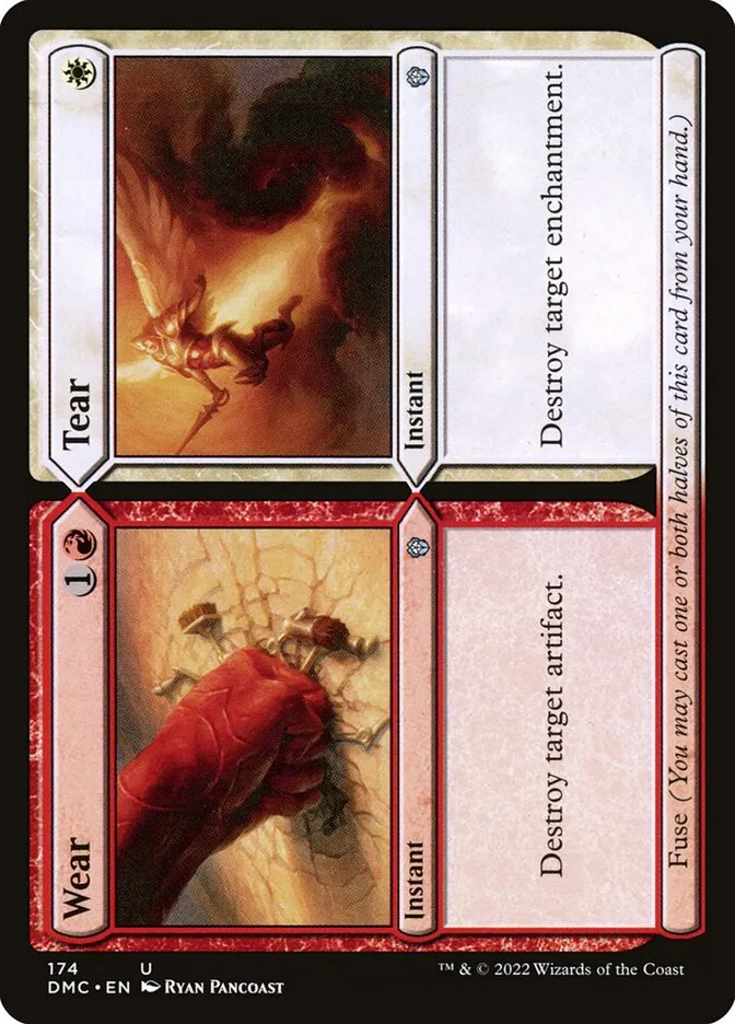 2022 Dominaria United Commander Wear // Tear #174 uncommon card image