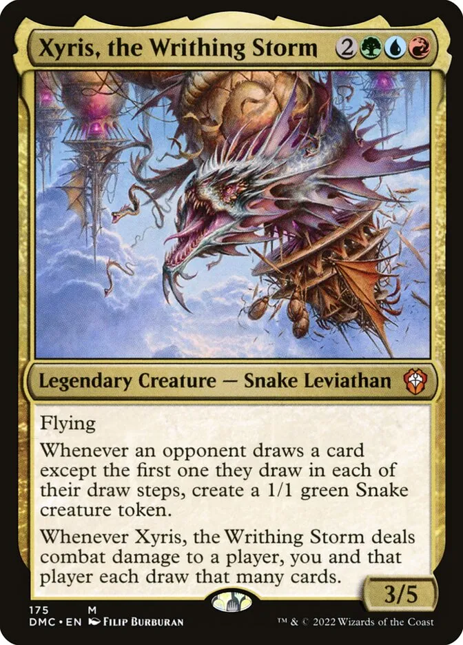 2022 Dominaria United Commander Xyris, the Writhing Storm #175 mythic card image